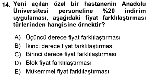 İktisada Giriş - 1 2017-2018 Dönem Sonu Sınavı - 14. soru
