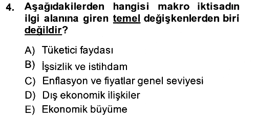 İktisada Giriş 2 2013-2014 Ara Sınav - 4. soru