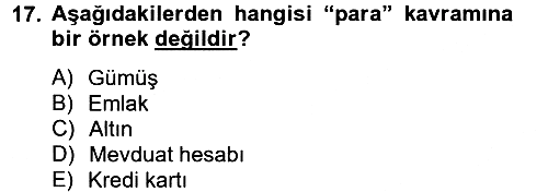 İktisada Giriş 2 2012-2013 Dönem Sonu Sınavı - 17. soru