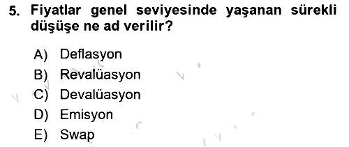 İktisada Giriş 2 2022-2023 Dönem Sonu Sınavı - 5. soru