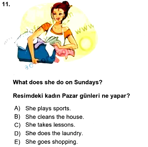 İngilizce - 1 2023-2024 Ara Sınav - 11. soru