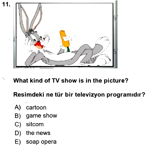 İngilizce - 1 2024-2025 Dönem Sonu Sınavı - 11. soru