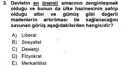 Kamu Maliyesi 2016-2017 Ara Sınav - 3. soru