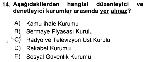Kamu Maliyesi 2019-2020 Ara Sınav - 14. soru