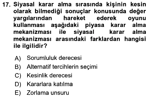 Kamu Maliyesi 2023-2024 Ara Sınav - 17. soru