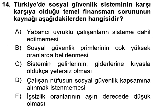 Kamu Maliyesi 2025-2026 Ara Sınav - 14. soru