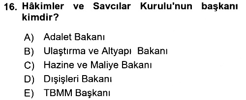 Kamu Personel Hukuku 2018-2019 3 Ders Sınavı - 16. soru