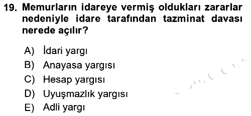 Kamu Personel Hukuku 2023-2024 Ara Sınav - 19. soru