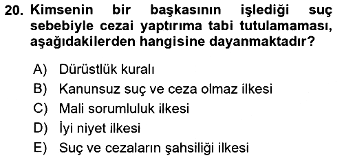 Kamu Personel Hukuku 2023-2024 Ara Sınav - 20. soru