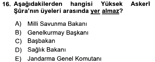Kamu Personel Hukuku 2017-2018 Dönem Sonu Sınavı - 16. soru