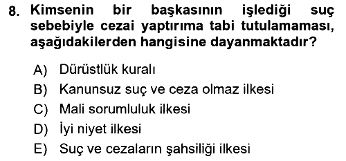 Kamu Personel Hukuku 2021-2022 Dönem Sonu Sınavı - 8. soru