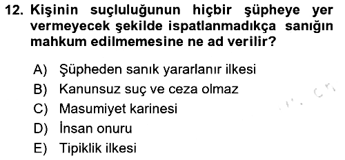 Kamu Personel Hukuku 2024-2025 Dönem Sonu Sınavı - 12. soru