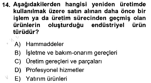 Pazarlama Yönetimi 2024-2025 Ara Sınav - 14. soru