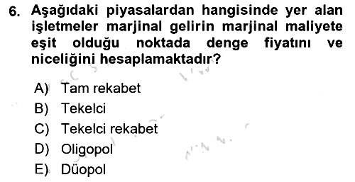 Pazarlama Yönetimi 2025-2026 Dönem Sonu Sınavı - 6. soru