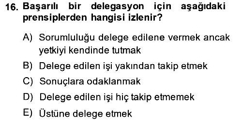 Proje Yönetimi 2013-2014 Ara Sınav - 16. soru