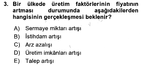 Sağlık Ekonomisi 2022-2023 Ara Sınav - 3. soru