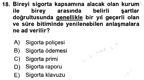 Sağlık Ekonomisi 2024-2025 Ara Sınav - 18. soru