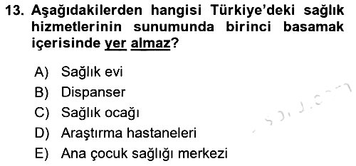 Sağlık Ekonomisi 2025-2026 Ara Sınav - 13. soru