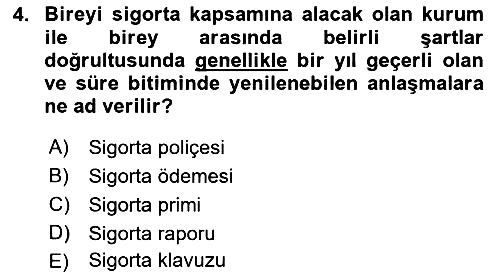 Sağlık Ekonomisi 2023-2024 Dönem Sonu Sınavı - 4. soru