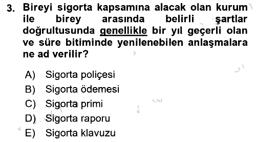 Sağlık Ekonomisi 2024-2025 Yaz Okulu Sınavı - 3. soru