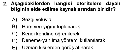 Sağlık Hizmetlerinde Araştırma Ve Değerlendirme 2025-2026 Ara Sınav - 2. soru