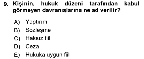 Sağlık Hukuku 2016-2017 3 Ders Sınavı - 9. soru