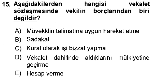 Sağlık Hukuku 2016-2017 Ara Sınav - 15. soru