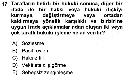 Sağlık Hukuku 2018-2019 Ara Sınav - 17. soru
