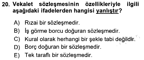 Sağlık Hukuku 2023-2024 Ara Sınav - 20. soru
