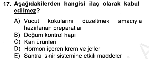 Sağlık Hukuku 2012-2013 Dönem Sonu Sınavı - 17. soru
