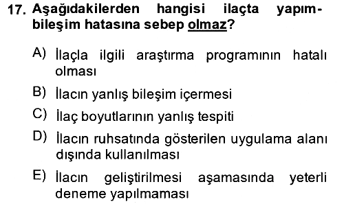 Sağlık Hukuku 2013-2014 Dönem Sonu Sınavı - 17. soru