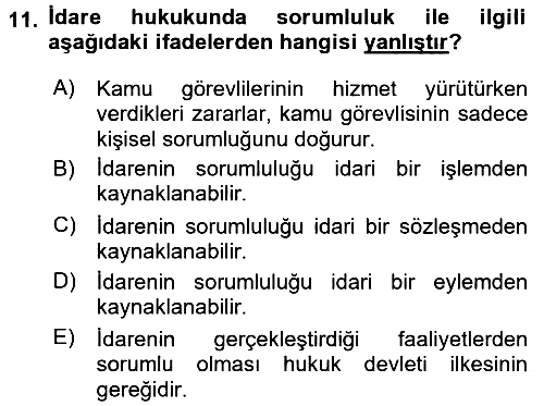 Sağlık Hukuku 2015-2016 Dönem Sonu Sınavı - 11. soru