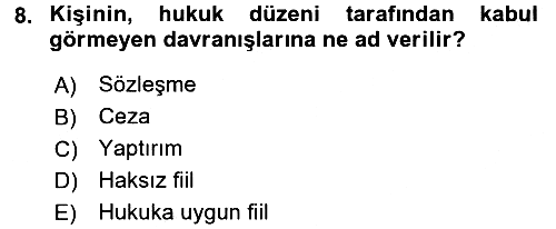 Sağlık Hukuku 2016-2017 Dönem Sonu Sınavı - 8. soru