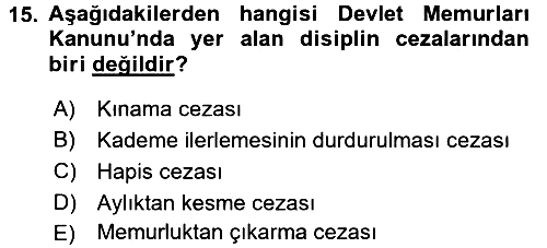 Sağlık Hukuku 2016-2017 Dönem Sonu Sınavı - 15. soru