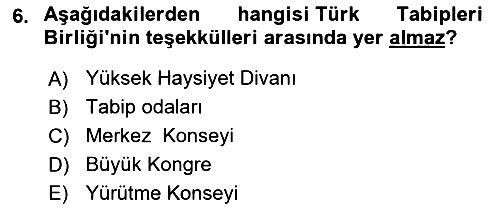 Sağlık Hukuku 2020-2021 Yaz Okulu Sınavı - 6. soru