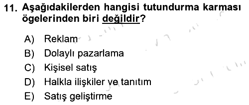Sağlık İşletmeciliği 2022-2023 Dönem Sonu Sınavı - 11. soru