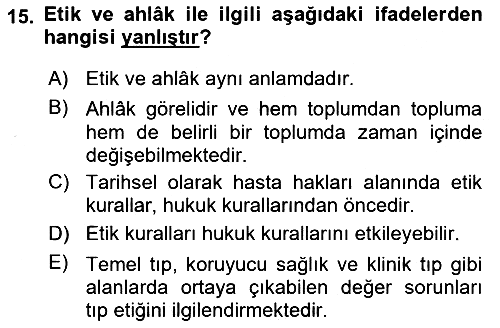 Sağlık İşletmeciliği - 2 2021-2022 Ara Sınav - 15. soru