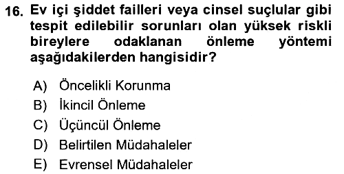 Sağlık İşletmelerinde Davranış 2023-2024 Dönem Sonu Sınavı - 16. soru
