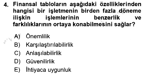Sağlık İşletmelerinde Finansal Yönetim 2023-2024 Ara Sınav - 4. soru