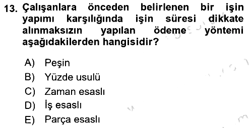 Sağlık İşletmelerinde Yönetim 2025-2026 Ara Sınav - 13. soru