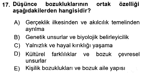 Sağlık Kurumlarında İletişim 2018-2019 Ara Sınav - 17. soru