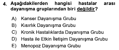 Sağlık Kurumlarında İletişim 2023-2024 Dönem Sonu Sınavı - 4. soru