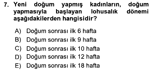 Sağlık Kurumlarında İletişim 2021-2022 Yaz Okulu Sınavı - 7. soru