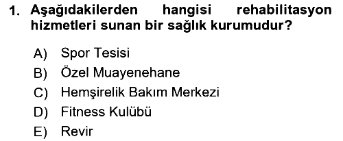 Sağlık Kurumlarında Maliyet Muhasebesi 2023-2024 Ara Sınav - 1. soru