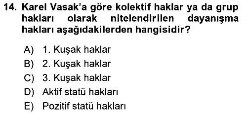 Sağlık Politikaları 2020-2021 Yaz Okulu Sınavı - 14. soru