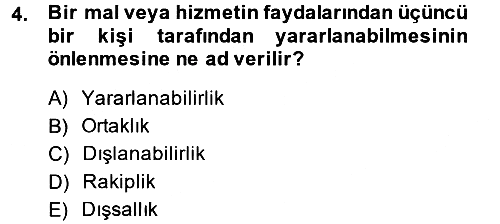 Sağlık Sigortacılığı 2014-2015 Dönem Sonu Sınavı - 4. soru