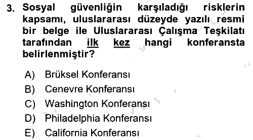 Sağlık Sigortacılığı 2019-2020 Dönem Sonu Sınavı - 3. soru