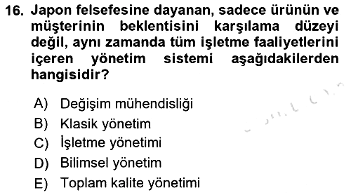 Sağlık Yönetiminde Halkla İlişkiler 2021-2022 Ara Sınav - 16. soru