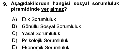 Sağlık Yönetiminde Halkla İlişkiler 2021-2022 Dönem Sonu Sınavı - 9. soru