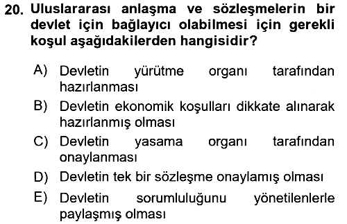 Sosyal Güvenlik 2016-2017 3 Ders Sınavı - 20. soru